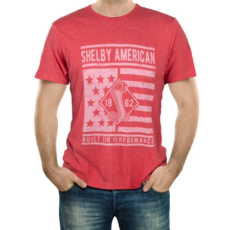 Shelby Built for Performance Flag T-Shirt