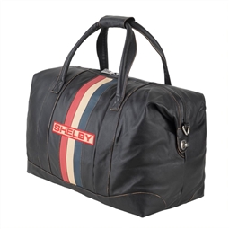 Genuine Leather Vintage Stripe Duffel Bag