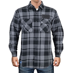 Shelby Leather Patch Flannel Shirt