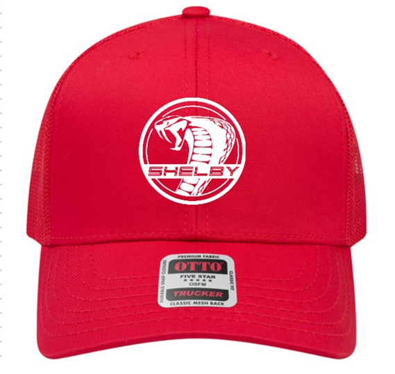 Shelby Super Snake Youth Mesh Hat - Red