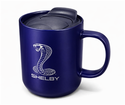 Shelby 14oz Mug With Lid- Blue