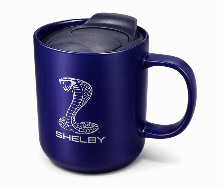 Shelby 14oz Mug With Lid- Blue