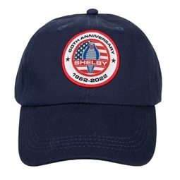 60th Anniv. Woven Patch Hat- Navy
