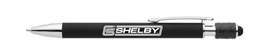 Shelby Stylus Tire Tread Spinner Pen- Black/ Chrome