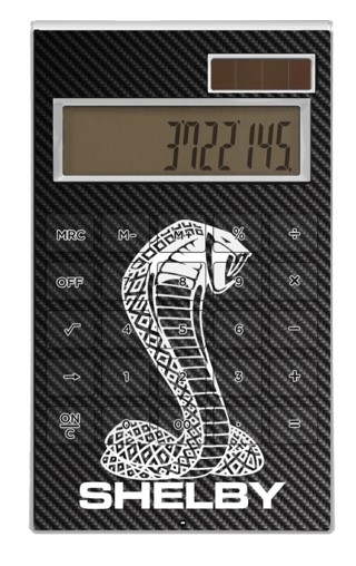 Shelby Carbon Fiber Desktop Calculator