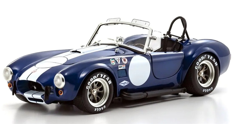 1:18 Shelby Cobra 427 S/C- Blue with White Stripes