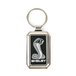Shelby Rectangular Metal Keychain