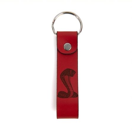 Shelby Genuine Leather Red Key Tag