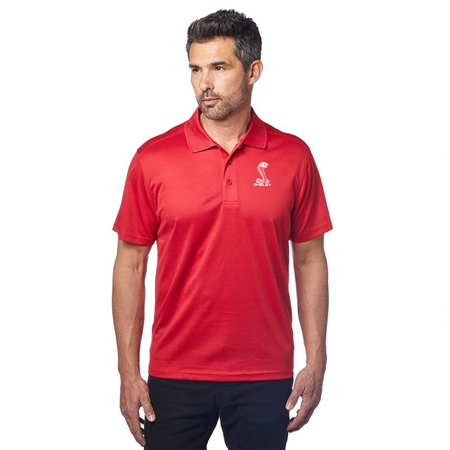 Shelby Micro Pique  Knit Red Polo