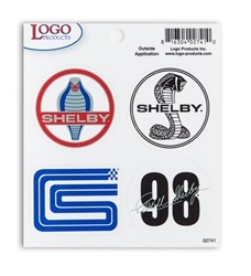 Shelby Logo Decals - 4 pack