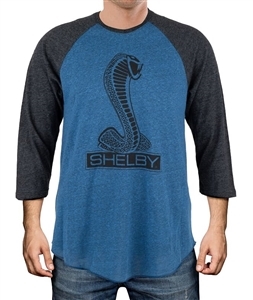 Shelby Cobra Blue Raglan T-Shirt