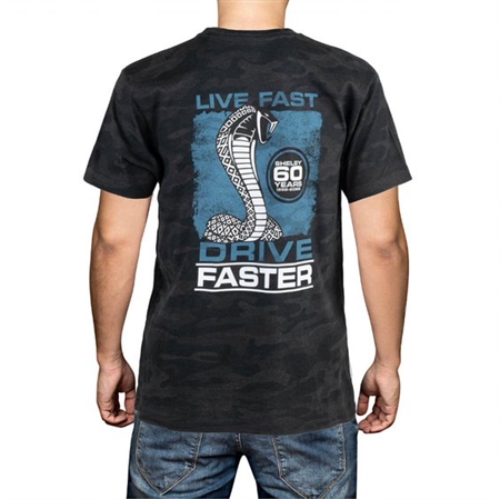 Shelby 60th Live Fast Drive Faster Dark Camo T-shirt