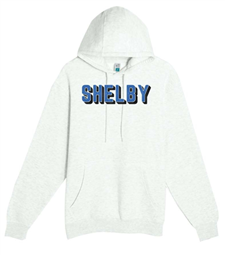 Shelby Ladies Rhinestone Pullover Hoody - Oatmeal Heater
