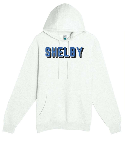 Shelby Ladies Rhinestone Pullover Hoody - Oatmeal Heater