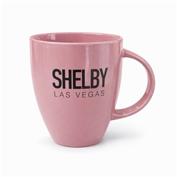 Shelby 18oz Lustre Bistro Mug- Pink
