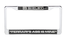 Ferrari's Ass is Mine Metal License Plate Frame