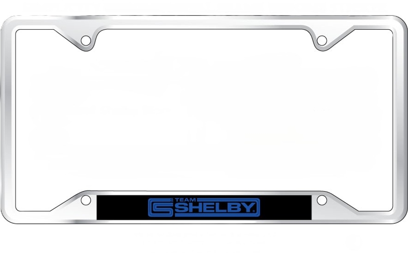 Team Shelby License Plate Frame- Chrome