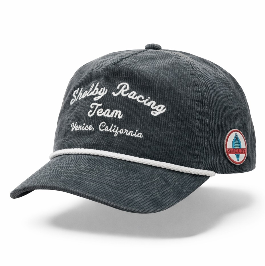 Shelby Racing Team Grey Corduroy 5-Panel Hat in Grey