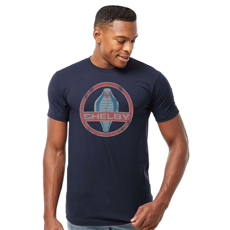 Shelby Cobra Logo Navy T-Shirt