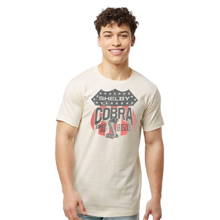 Shelby Cobra Flag Shield T-Shirt