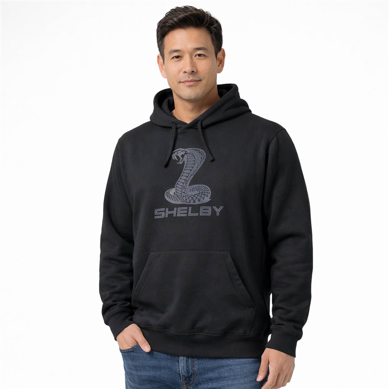 Shelby Tonal Vinyl Hoody- Black
