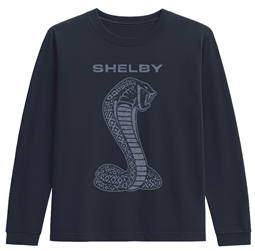 Shelby Long Sleeve Tonal Tee - Navy