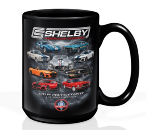 Shelby American Legends 15oz Ceramic Mug - Black