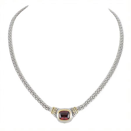 Shelby Nouveau Double Strand Stone Necklace (available in different color options)