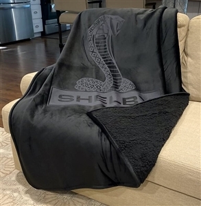 Shelby Black Sherpa Blanket
