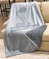 Shelby Grey Sherpa Blanket