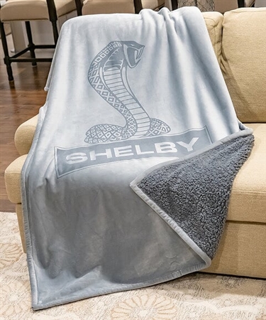 Shelby Grey Sherpa Blanket