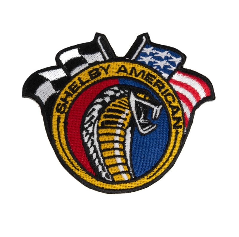 Shelby American Cross Flags Patch