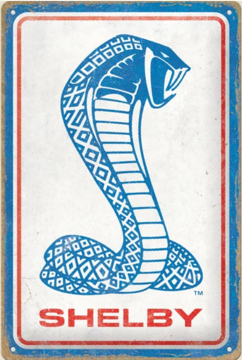 Shelby Cobra Snake Tin Wall Sign