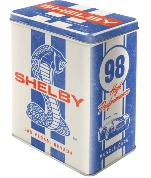 Shelby High-Performance Tin Storage Box - Red/Wht/Blu