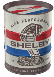 Shelby Oil Barrel Money Box - Red/Wht/Blu