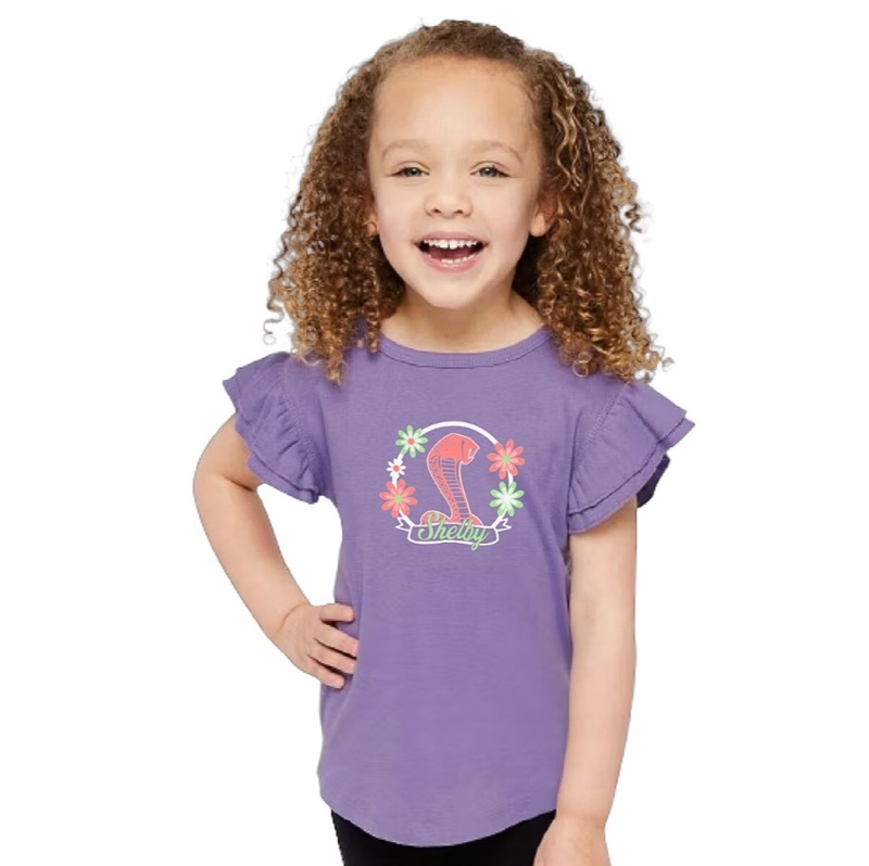 Shelby Girls Toddler Flutter Tee- Lavender
