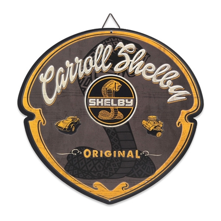 Carroll Shelby Shield Metal Sign