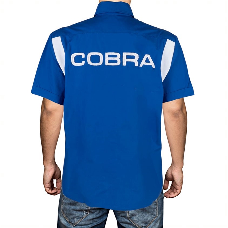 LIMITED Shelby American  CS Team Pit Shirt- Royal Blue/White