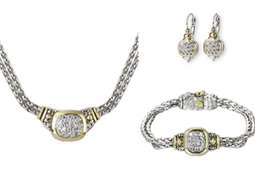 Shelby Nouveau CZ Pave Jewelry Set