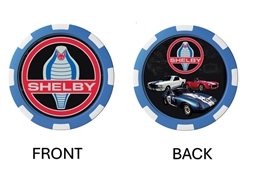 Shelby Car Poker Chip - Blue