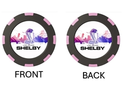 Shelby Skyline Poker Chip - Pink