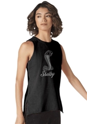 Shelby Sportiqe Ladies Tank Top- Asphalt