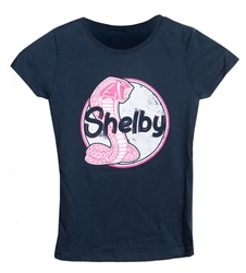 Girls Navy Shelby T-Shirt