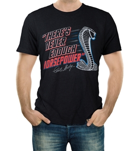 Never Enough Horsepower Heather Black Tee