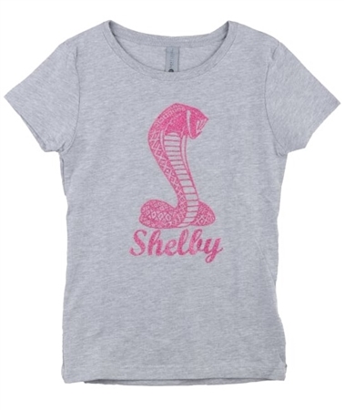 Shelby Glitter Toddler Tee - Heather Grey