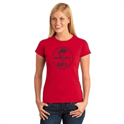 Shelby Women's  Red Snake Circle T-Shirt