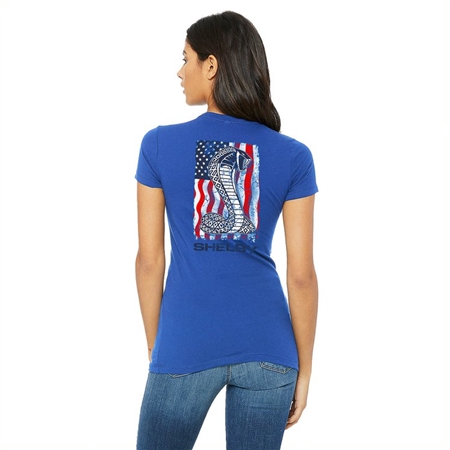 Shelby USA Women's Flag Royal T-Shirt