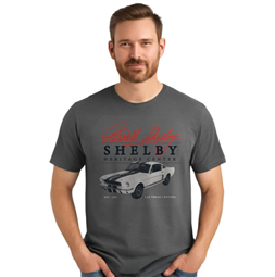Shelby Heritage Center Tee- Grey/Asphalt