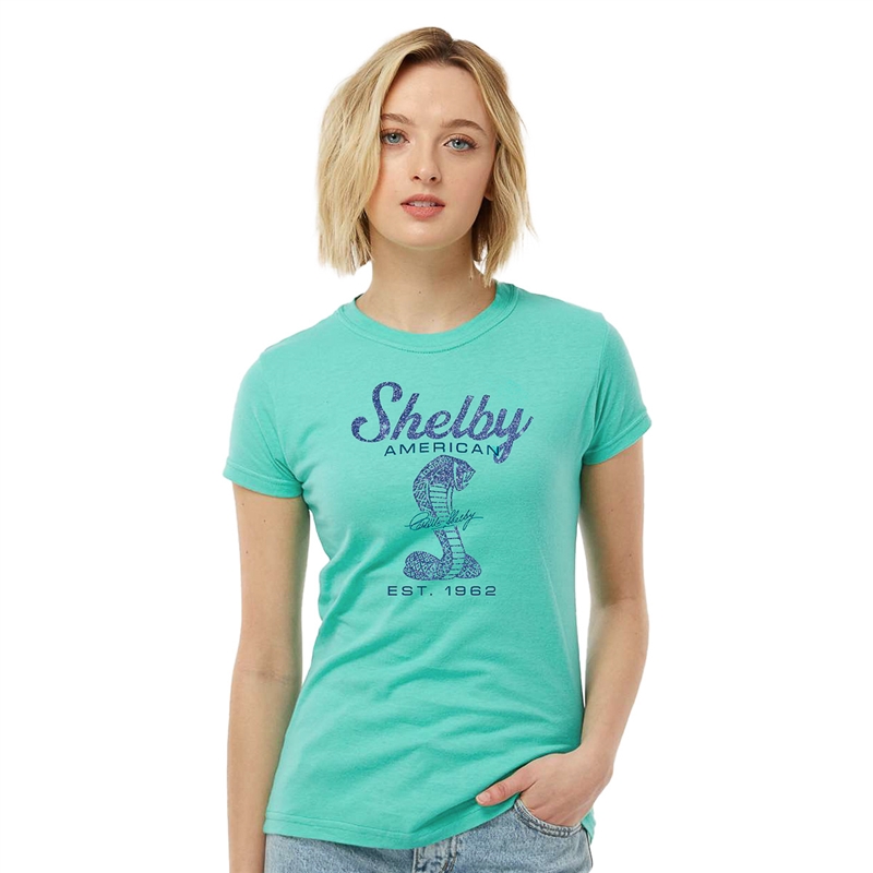 Shelby Ladies Crystalline Tee- Saltwater