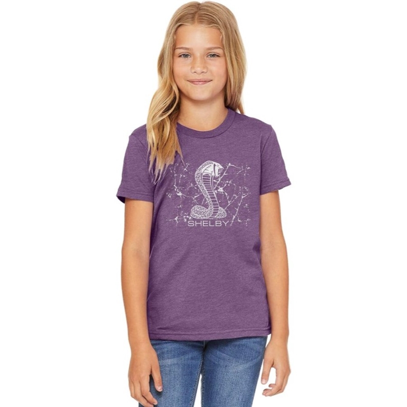 Shelby Girls Youth Crystalline Tee- Purple